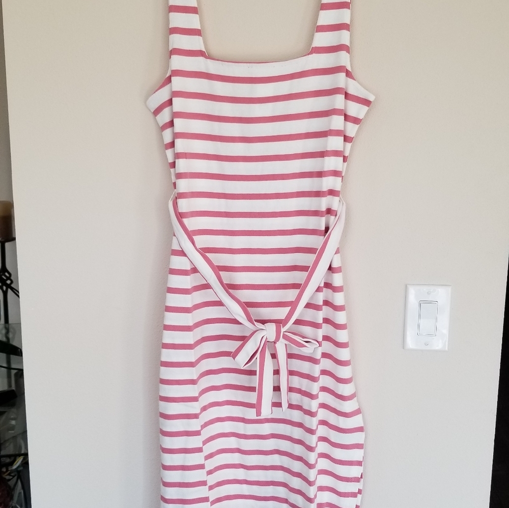 GAP SQUARENECK TIE BELT DRESS - Picture 6 of 7